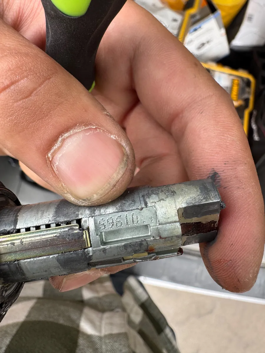 Damaged Lock Cylinder — Liza Locksmith job in Phoenix