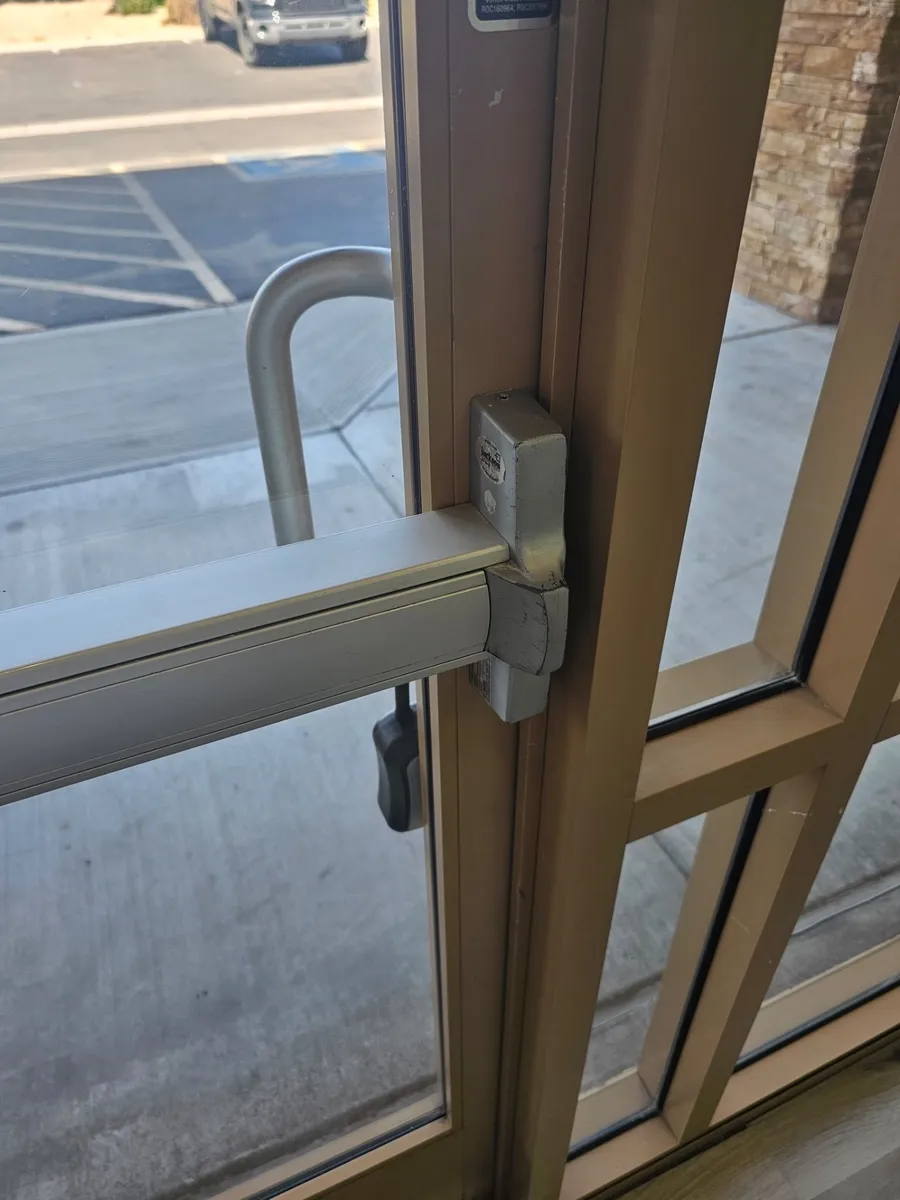 Panic Bar Glass Door — Liza Locksmith job in Phoenix