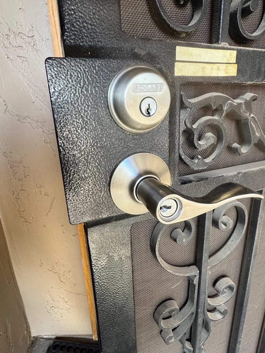 Security Door Schlage Lock — Liza Locksmith job in Phoenix